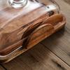 Wooden Cheese & Butter Box with Glass Cover - Snack Tray & Baking Tool