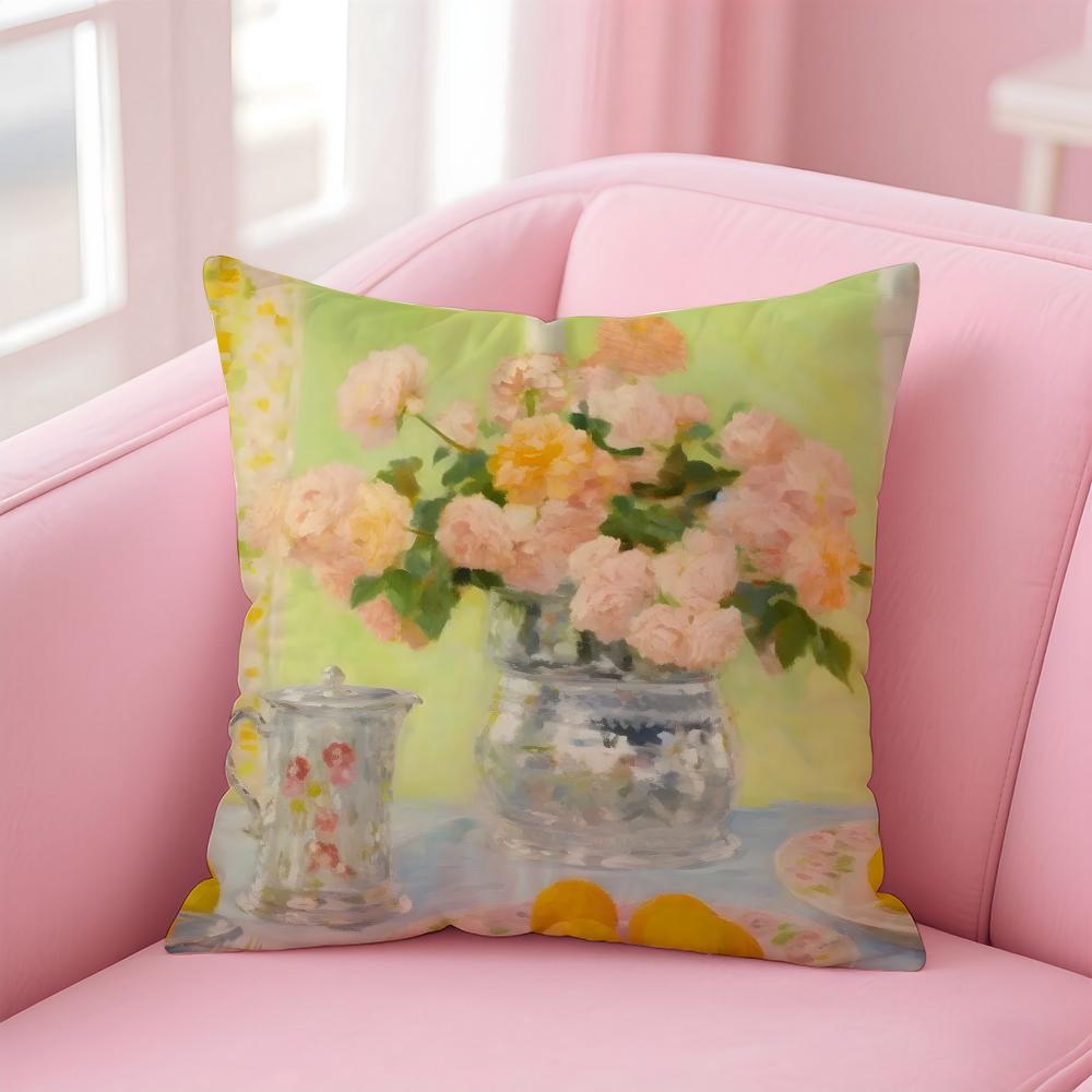 Art PPierre Bonnard Cushion Cover Pillow Case Soft Skin Friendly Fabric Comfort Concealed Zipper