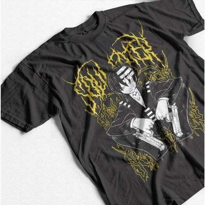 2026 Summer Men's Women Soul Eater T-Shirt Death The Kid Cotton Unisex Tee Vintage Cartoon Shirt Japanese Anime Gift Shirt