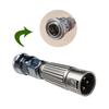 3 XLR Connector to Quick Air System Adapter Machine Compatible with Vac-U-Lock Machine Attachment Transmission Accessories