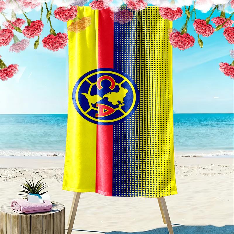Club América Print Beach Towel, Large Soft Quick Dry Towel for Beach Camping Swimming