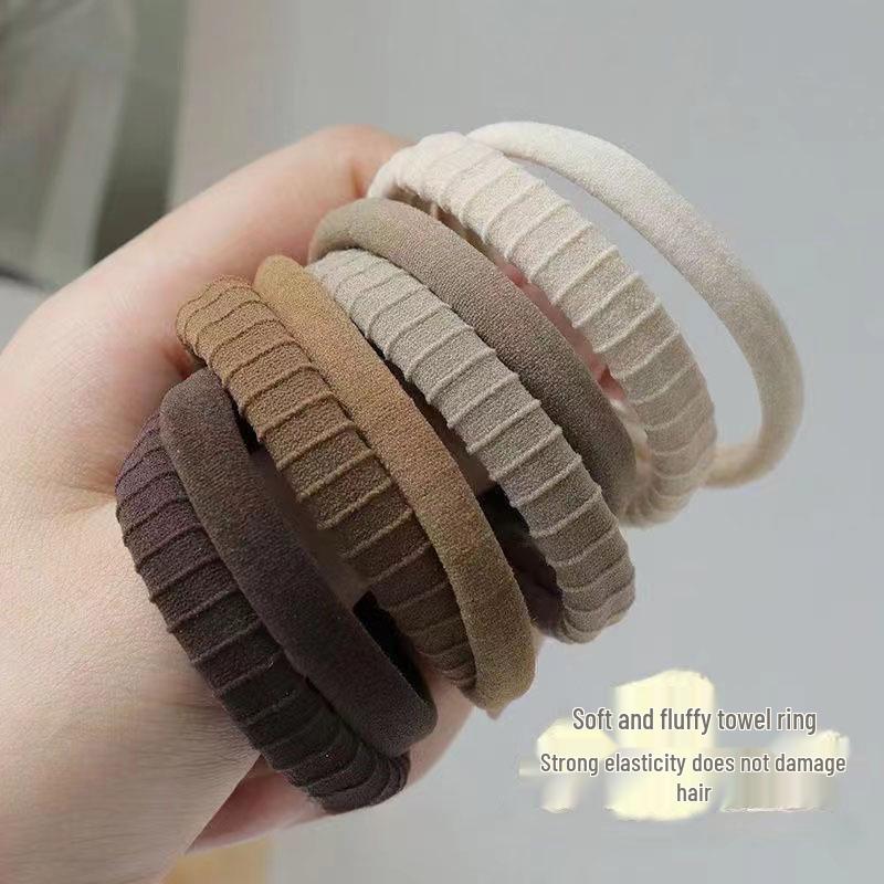 

Bold Seamless Korean Style High Elasticity Leather Hair Ties for Adults