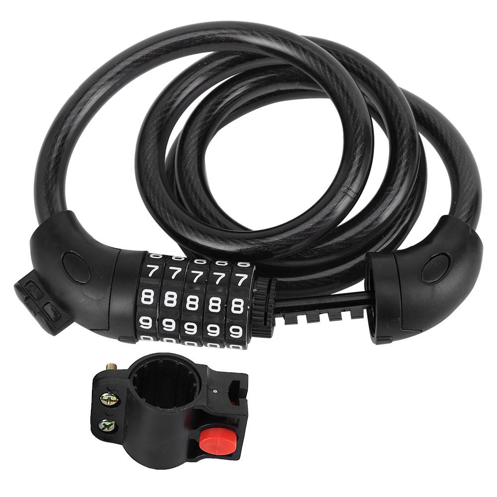 Sykellås Elektrisk Terrengsykkel Fast Bærbar Tyverisikring Stripelås Kodelås