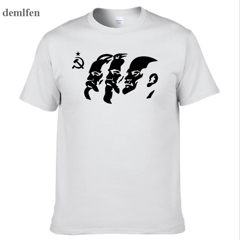 The Soviet Union The Great Communist Lenin Marx Engels Men S Short Sleeve T Shirt Ussr