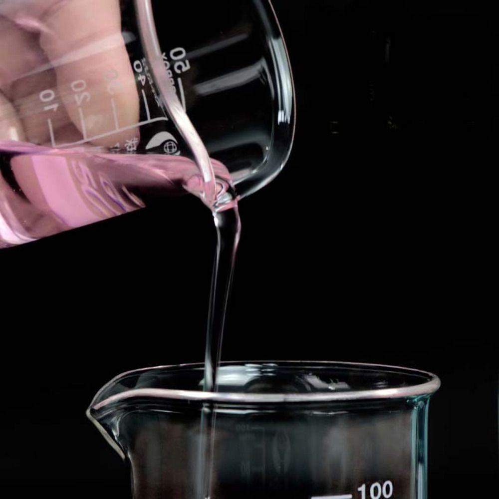 Transparent Lipstick Heating Beaker Thicken Measuring Beaker Scaled Measuring Cup Chemistry Lab