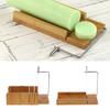 2 Pieces Wooden Soap Cutter with Wire Slicer Making Loaf Silicone Mold