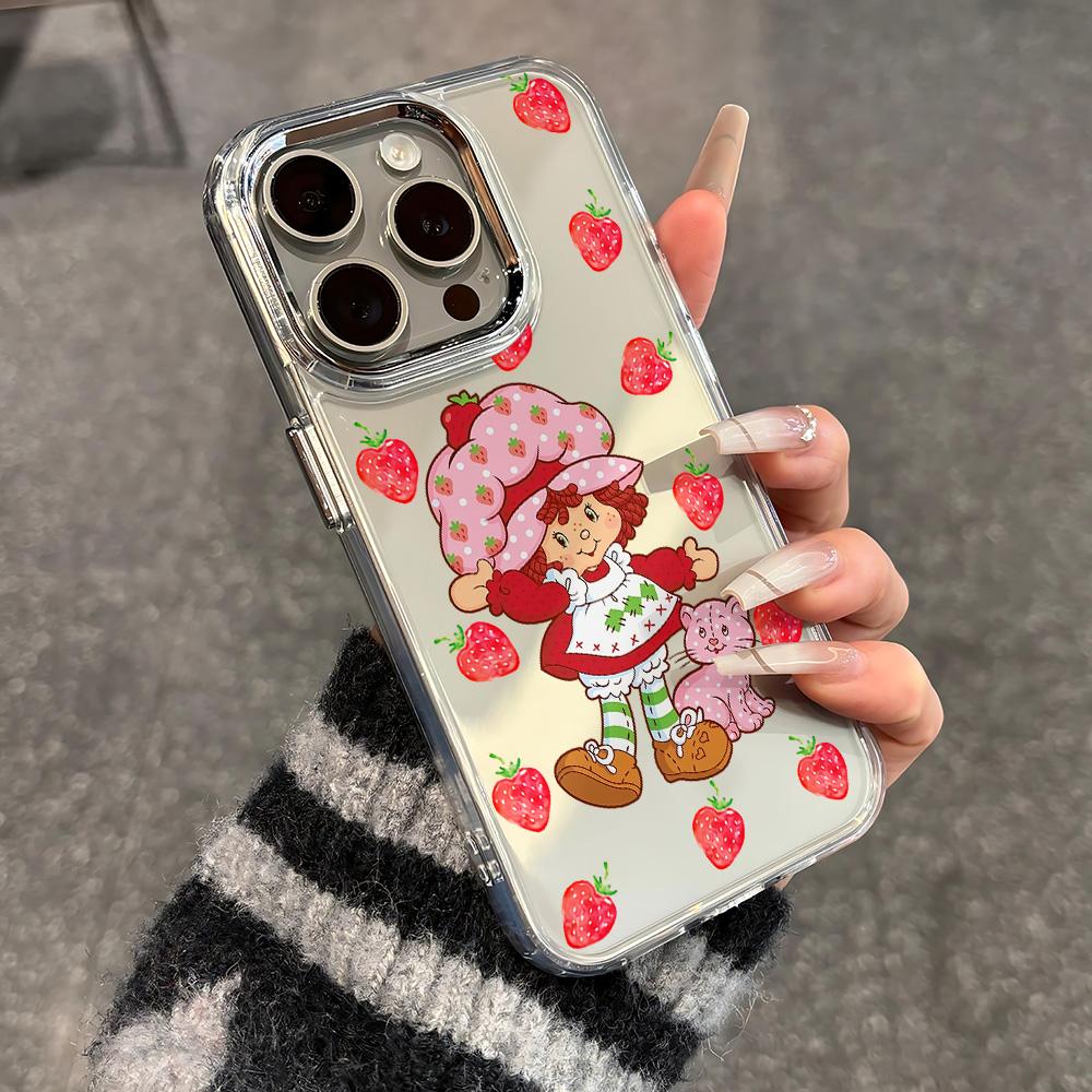 New S-Strawberry Cute S-Shortcake Phone Case For Google Pixel 10 9 8 8A 9A XL Pro 4G 5G Transparent Soft Silicone TPU Back Cover