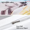 Flamingo Tropical Bedding Sets, Palm flower plant Duvet Cover Microfiber, Leaf Plant Duvet Covers With Zipper and Pillow Covers