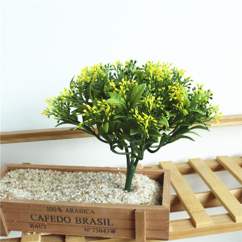 1Pc Artificial Simulation Green Plant Plastic Fake DIY Garden Landscape Home Decoration Accessories