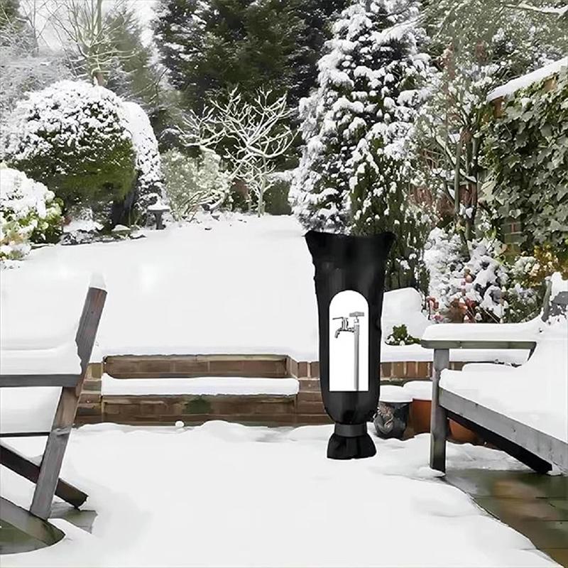 Waterproof Oxford Cloth Faucet Antifreeze Cover Winter Outdoor Water Pipe Insulation Cover Anti-Icing Protective Cover