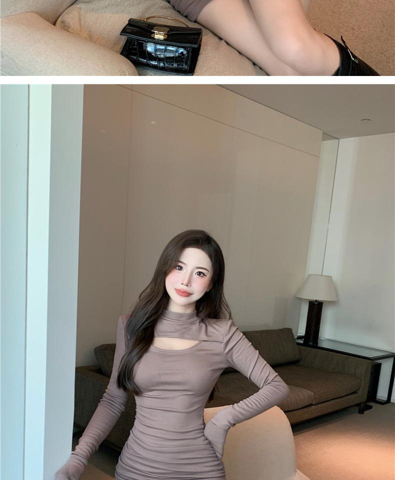 Plus Size Waist-Slimming Skirt Dress for Early Autumn - Chic Women's Fashion