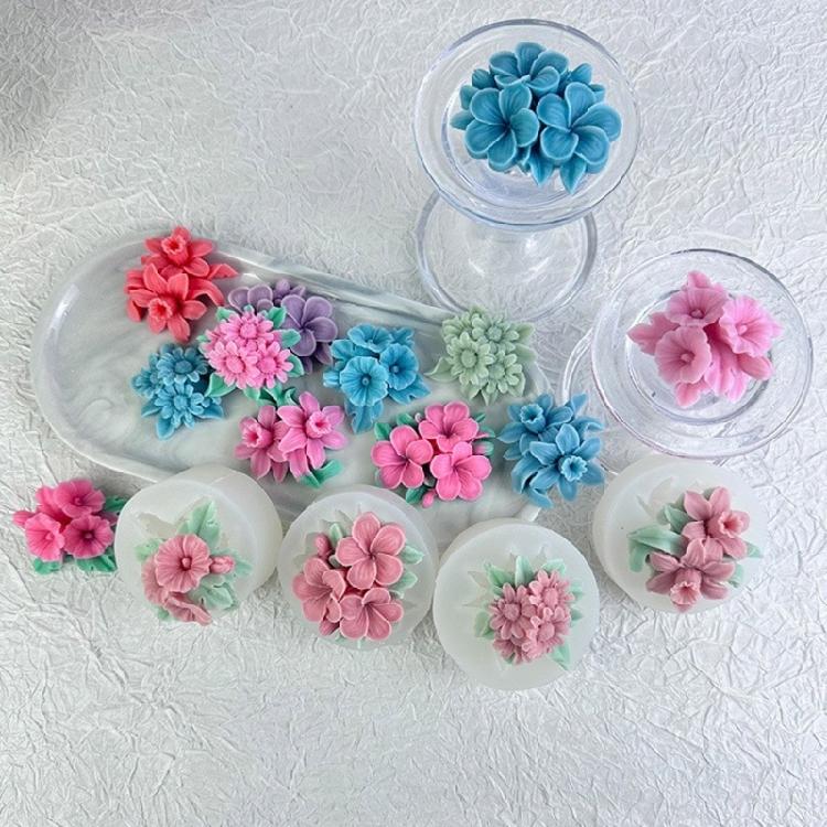 Fashionable Flower Craft Sturdy Silicone Mould Tool Home Use Portable for Candle Making Enthusiasts Daily Casual Use