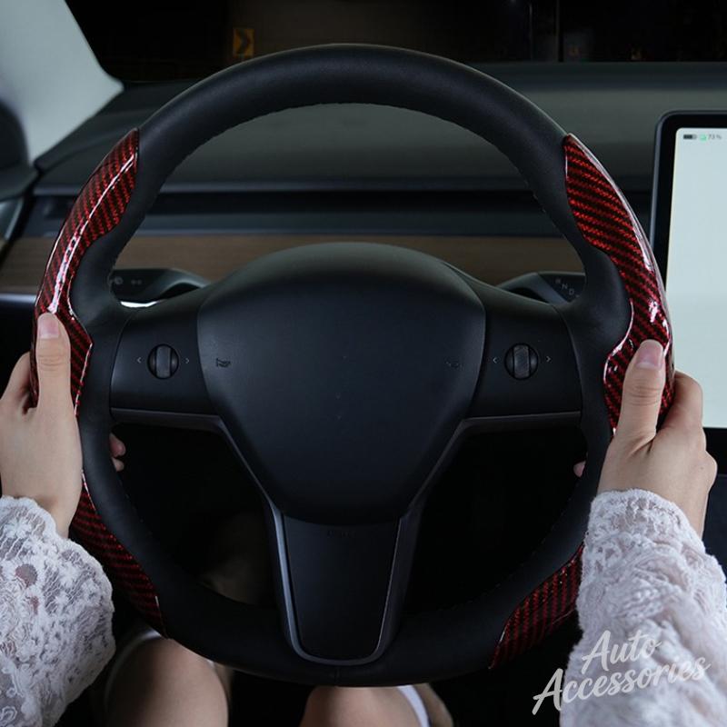 Car Steering Wheel Protective Cover Carbon Fibre Accessory For BMW M Sport 1 Series F20 M135i M140i M235i M240i F21 X1X2 F39 F25 wzjh87