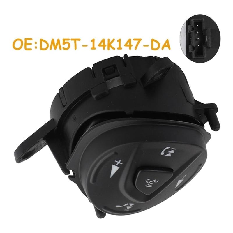 DM5T-14K147-DA DM5Z9C888D Waterproof Steering Wheel Volumes Control Switches Suitable For Kuga Escape C Max 2012 2016