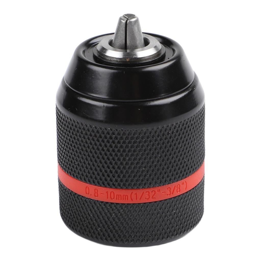 3/8-24UNF Connection Metal Drill Chuck Ratchet Drill Chuck Black+Red Color