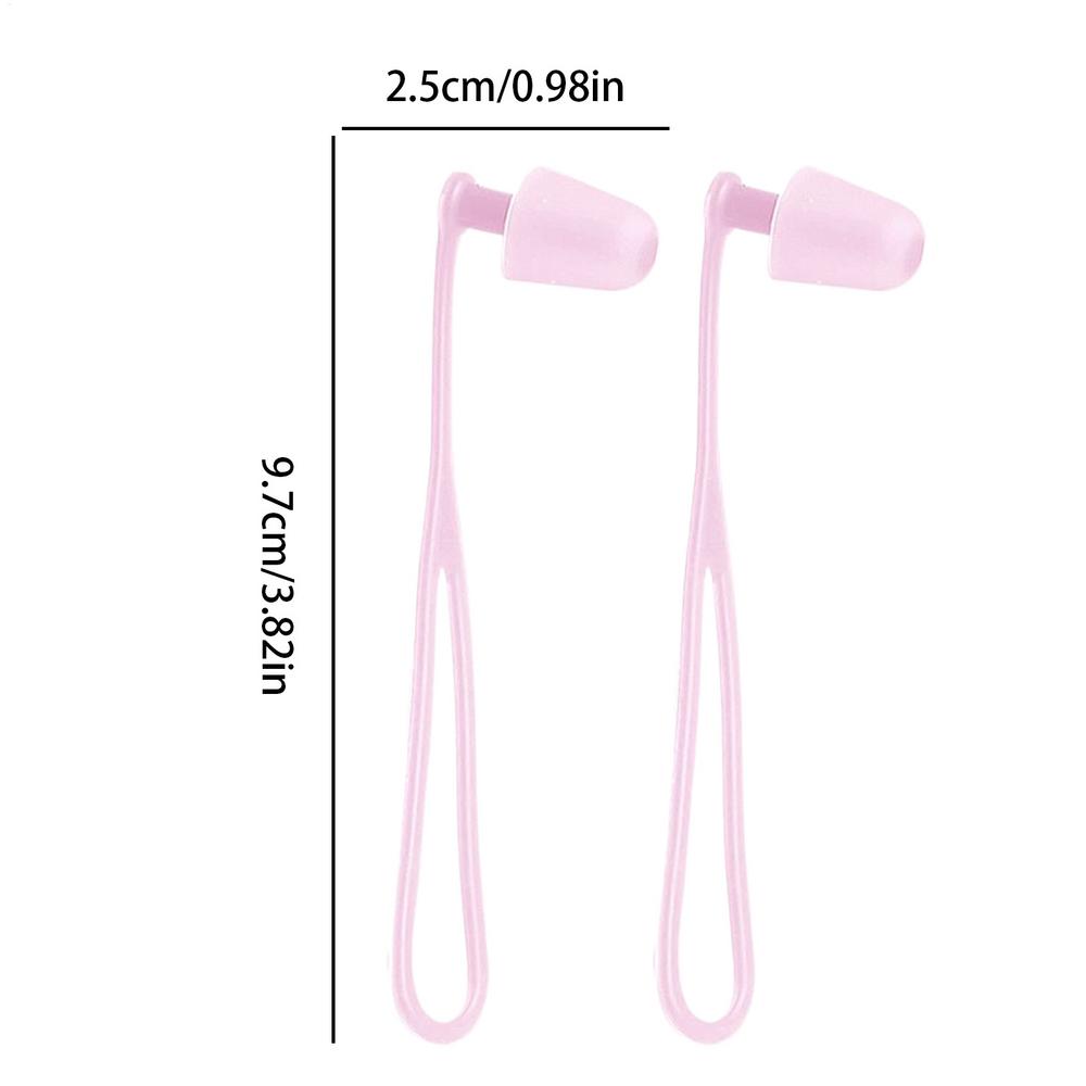 1pair Swimmers Ear Plugs Comfortable Swimming Ear Plugs Silicone Waterproof Reusable Hearing Protection Earbuds 1 Pair With Lanyard