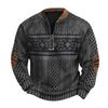 Lässiges Retro-Sweatshirt mit Farbverlauf für Herren