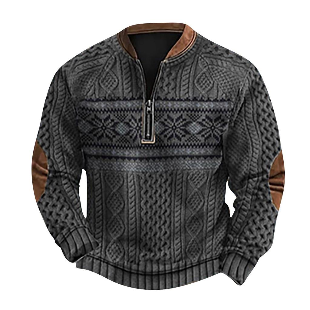 Lässiges Retro-Sweatshirt mit Farbverlauf für Herren