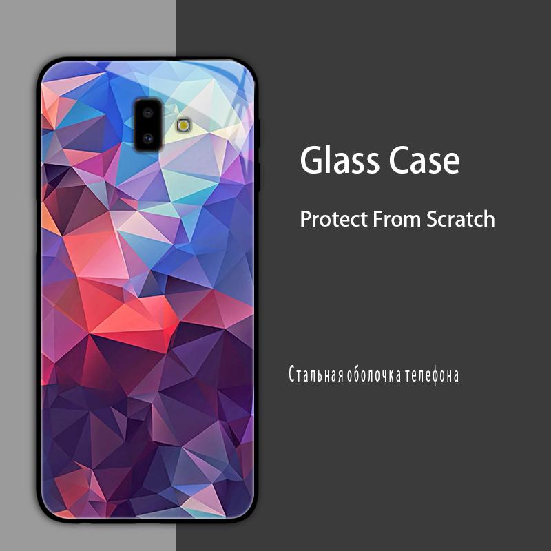 For Samsung J6 J6+ 2018 Case Cover Tempered Glass Case Hard Shockproof Coque Bumper For Samsung J4 Plus J7 2017 Protect Case