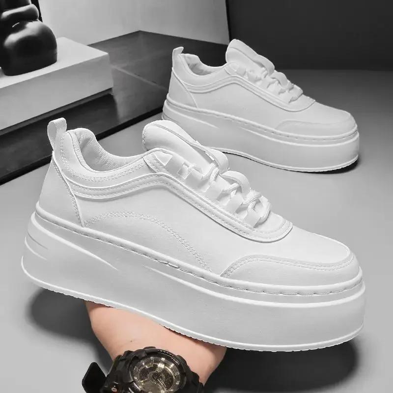 Spring Autumn New High Quality Men's Sneakers Thick Soled Tall Fashion Casual Shoes Soft Soled Comfortable Sports Running Shoes