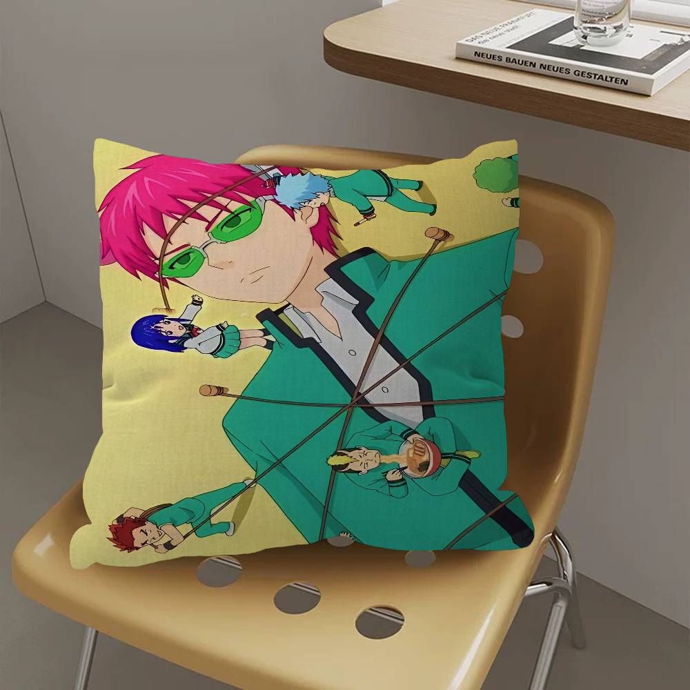 

Anime Saiki K Cushion Cover Pillowcase Upholstery Sofa Throw Pillow Home Decor Pillowcas 30cmx30cm