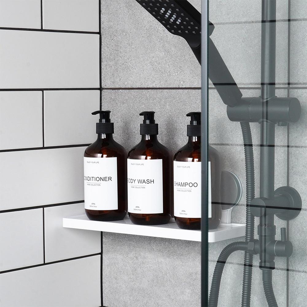 Bathroom Suction Cup Wall Shelf for Shower for Cosmetics and Accessories