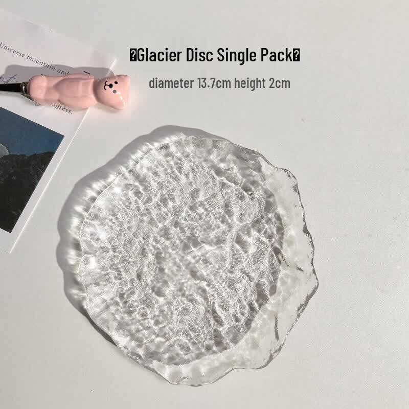Irregular Glacier Glass Serving Dish