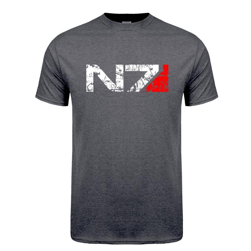 Spiel Mass Effect N7 Unisex T-Shirt Sommer Mode Kurzarm Unisex Mass Effect N7 T-Shirts Tops