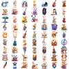 63pcs Temporary Tattoo Instrument Stickers Cartoon Animal Music Waterproof Long-lasting Body Stickers For Men Arms Cheeks