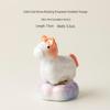 Crystalline Glazed Ceramic Horse Spinner Toy Ornament for Desktop and Car Decoration