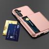 For Samsung Galaxy A55 5G Phone Case TPU+PC Cover with Slide Card Holder