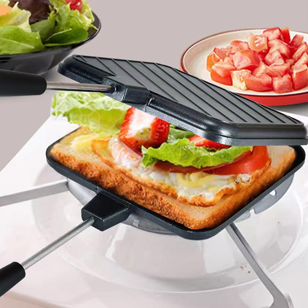 Hot Dog Toaster Non Stick Aluminum Alloy Bread Toast Breakfast Machine Sandwich Maker Waffle Pancake Baking Barbecue Oven Mold