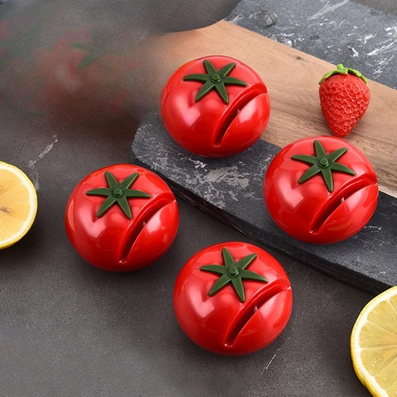 Creative and Cute Tomato Mini Knife Sharpener, Household Manual Portable Tomato Knife Sharpener, Kitchen Quick Whetstone