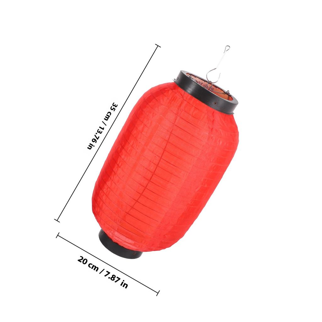 4Pcs Japanese Style Waterproof Hanging Lantern Foldable Decorative Lanterns for Restaurant Sushi Barbecue Outdoor Party