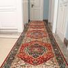 Persian Style Living Room Hall Carpet Long Hallway Corridor Rugs Non-slip Stairs Decor Runner Rug Kitchen Mat Size Customized
