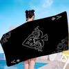 Ace of Spade Microfiber Beach Towel Absorbent Quick Dry Soft Yoga Swimming Resort Mountain Climbing Towel