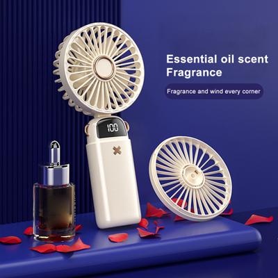 Ventilador plegable de escritorio, motores de alta velocidad, enfriamiento, tiempo de espera prolongado, práctico con orificio para colgar, ventilador enfriador de aire portátil, suministro para exteriores