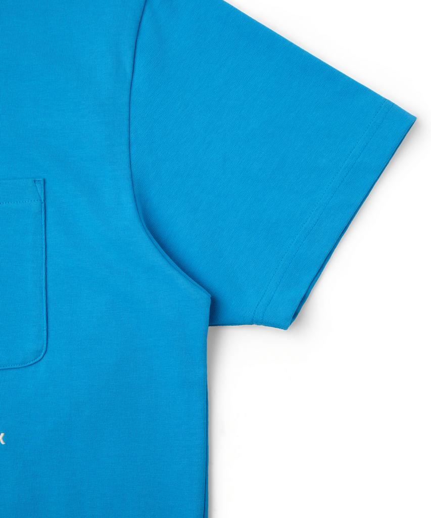 Hellinogseuweeo Pocket Short Sleeve T-Shirt_Cyan Blue