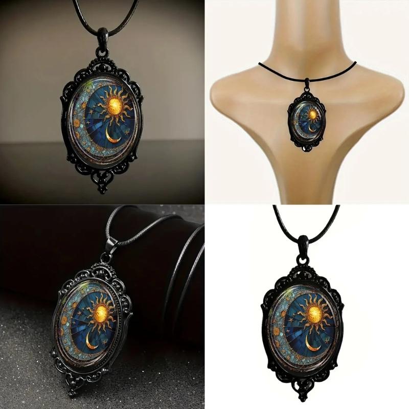 Sophisticated Sun and Moon Necklace Everyday Wear Necklace Date Jewelry Fashionable Jewelry for Various Occasion