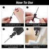 4Pcs Hex Handle Countersink Drill Bit Set Woodworking Chamfering Tool for Screw Head Opening
