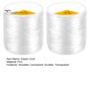2 Rotoli Cordoncino Elastico Trasparente Filo Elastico per Braccialetti Resistente all'Usura Cordoncino Elastico per Perline Fai da Te per Creazione di Gioielli