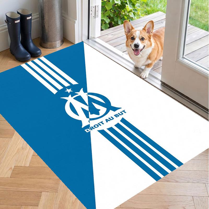 Soft Floor Carpet Olympique Lyonnais FC Pattern Area Rug Decorative Mat For Home Room Decoration