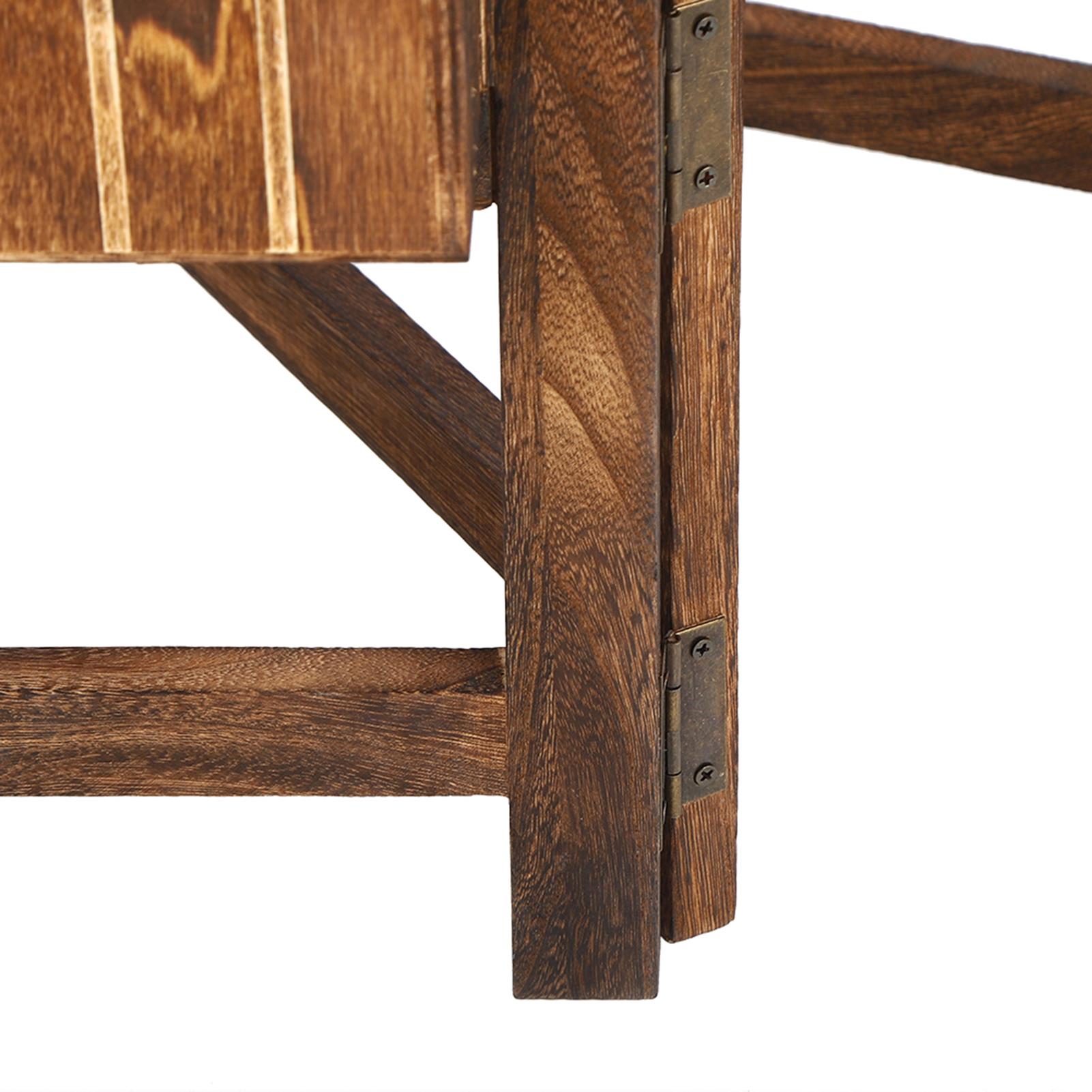 

Wooden Foldable Flower Plant Pot Display Shelf Rack Garden Courtyard Balcony Decoration