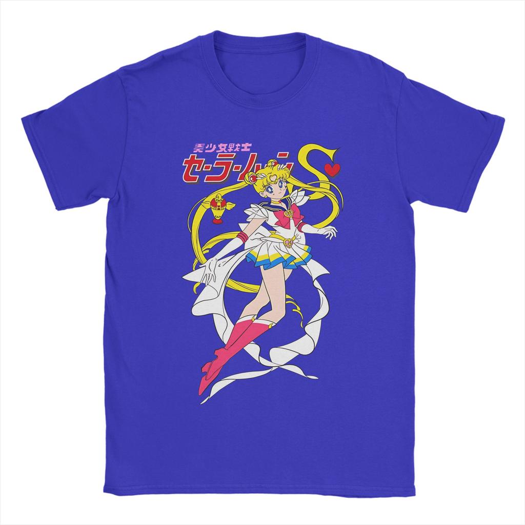 Mens Sailors Moons T Shirts 100 Cotton Clothes Leisure Short Sleeve Crewneck Tees Original TShirt