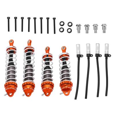 RC Shocks Replacement Damper Springs Shock Absorber Aluminum Alloy for ZD Racing 17 DBX07(Orange