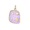 18K Gold Plated Stainless Steel Beach Pendant Charm for DIY Necklace & Bracelet Jewelry