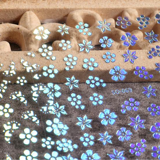 Nail Sticker Self Adhesive Removable Paper Three-dimensional Flower Nail Sticker DIY Nail Art Beauty Supplies