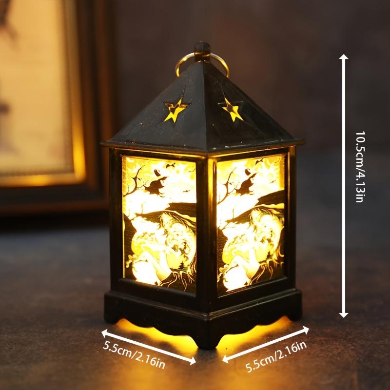 1 set Costume de Halloween Recuzită Lanterne iluminate de dovleac Decoratiuni pentru festivalul fantome Lumini mici de noapte Lămpi electronice mici cu ulei de mână