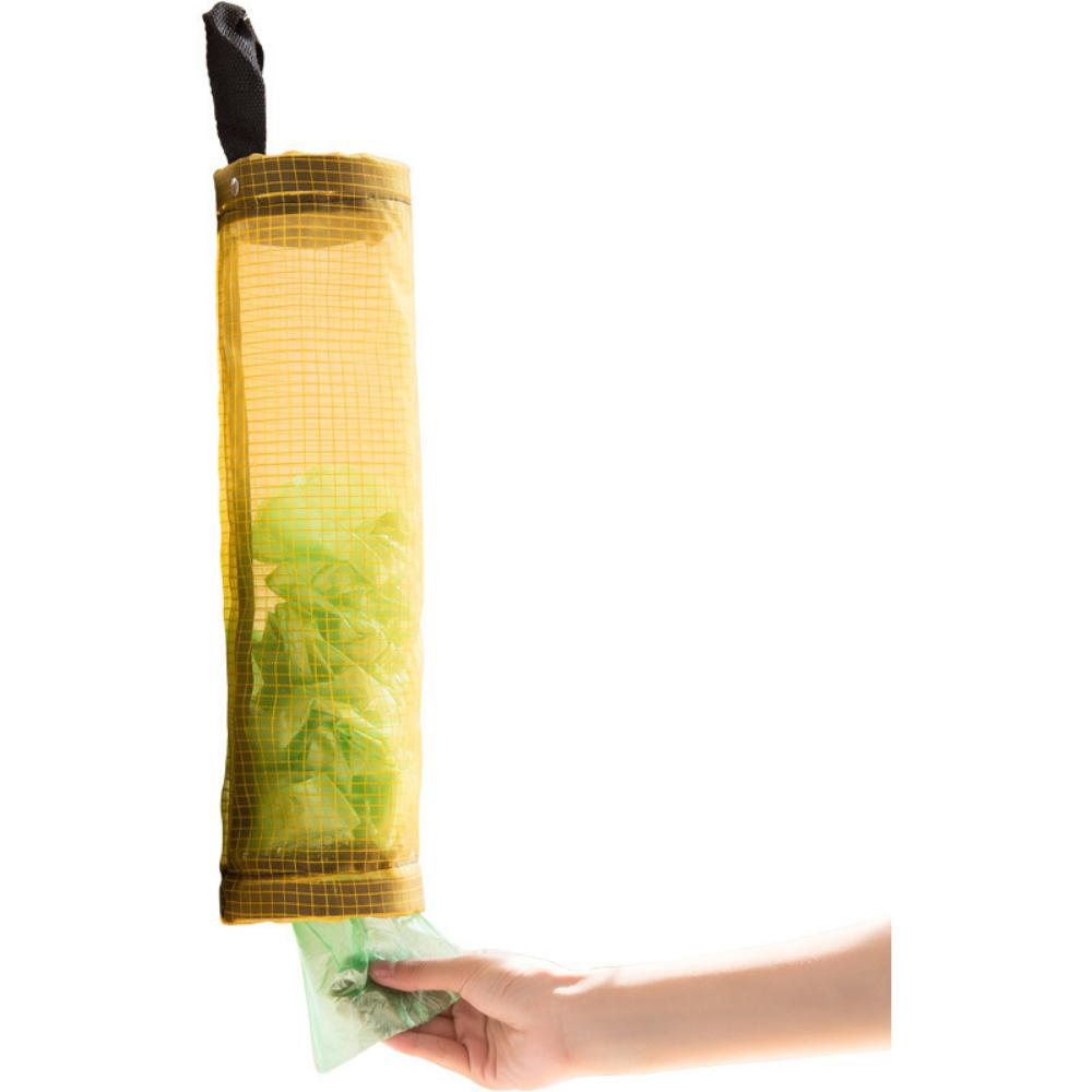 Hanging Garbage Storage Bag Household Kitchen Plastic Bag Organizer Wall Mounted Shelf Storage Bag