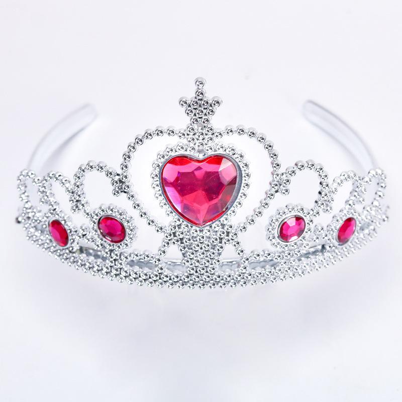 Kinderkrone Tiara Blumenmädchen Handgemacht Mädchen Geburtstag Schmetterling Haarschmuck Krone Aufführung Stirnband Prinzessin Kleid Accessoires white